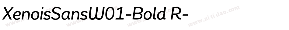 XenoisSansW01-Bold R字体转换
